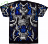 Blue Flame Skull - Liquid Blue